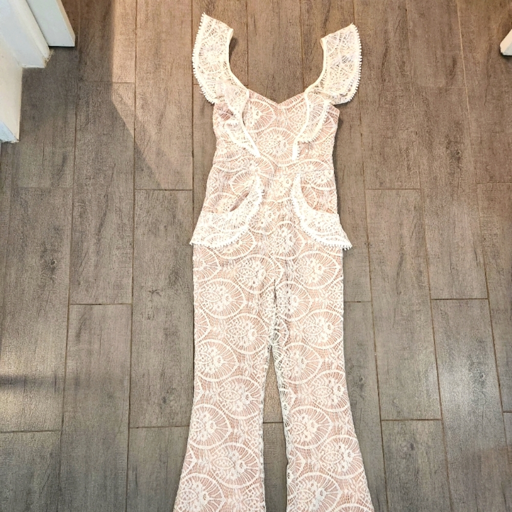 Alpha & Omega Lace Jumpsuit